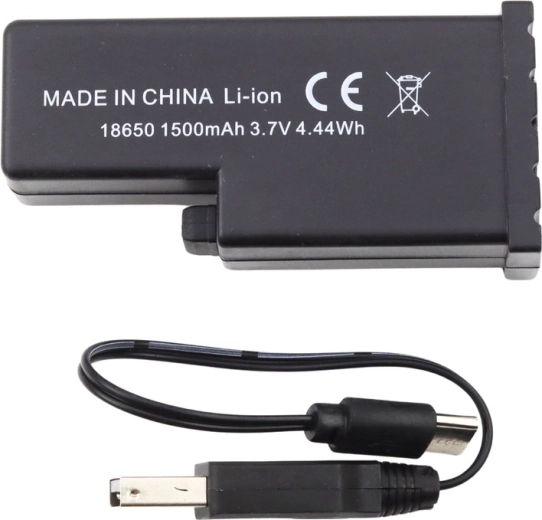 Genopladeligt batteri inkluderet