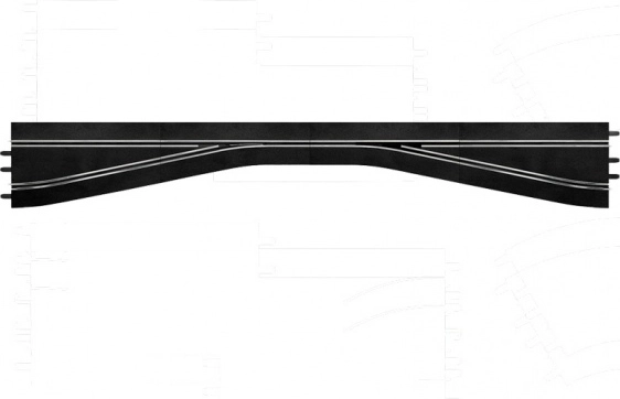 venstresidet indsnævring af bane til CARRERA Digital 132/124