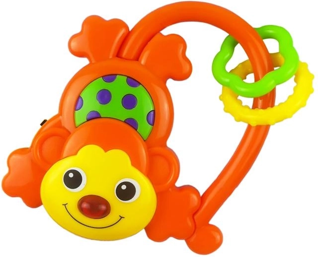 Baby Mix rasle med lyd abe orange
