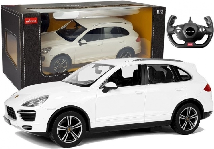 RC bil Porsche Cayenne 1:14 hvid