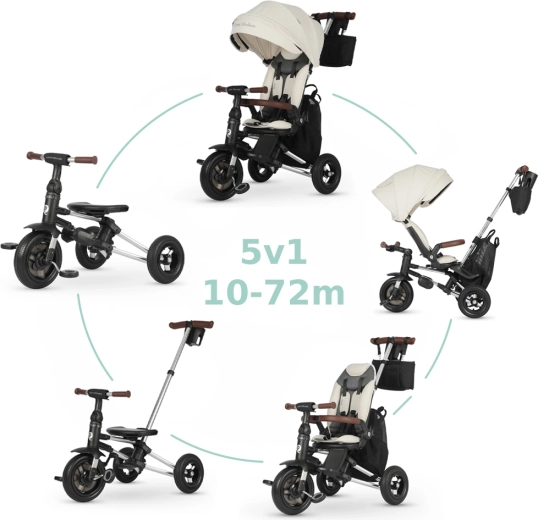 Qplay trehjulet cykel Nova Deluxe 5i1 beige
