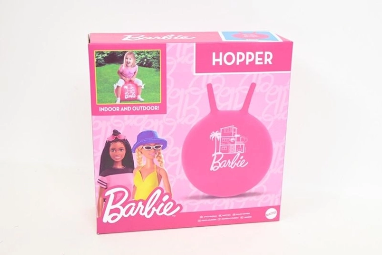 Barbie hoppebold 50 cm med håndtag