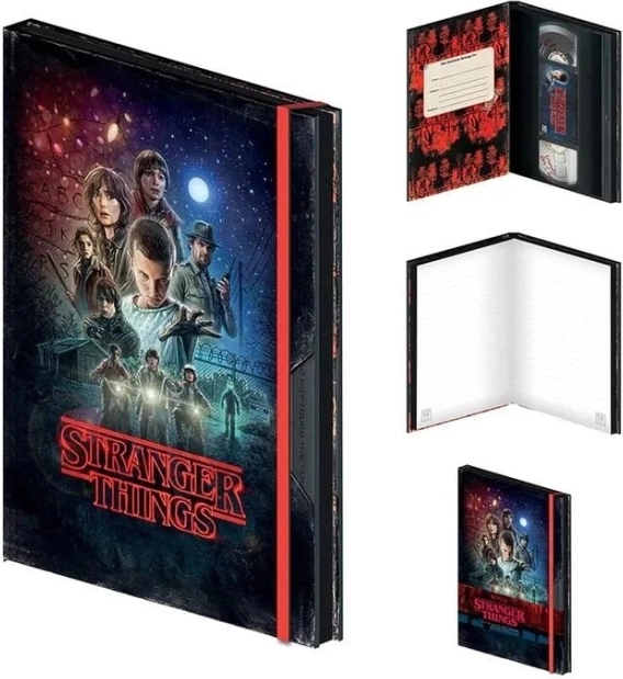 Premium notesbog VHS Stranger Things 1