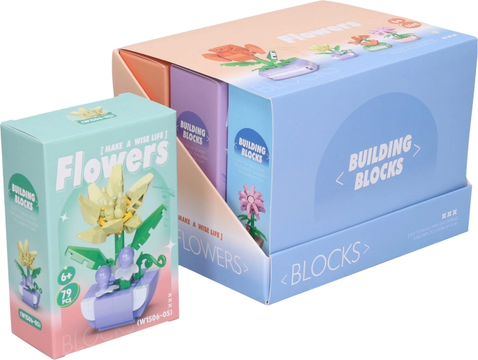 Mini byggesæt blomst - 1 stk.