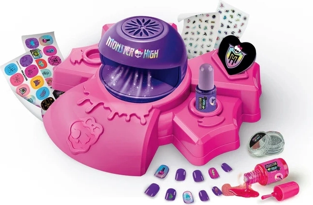 Monster High-dekorationer: klistermærker, neglelak og tilbehør
