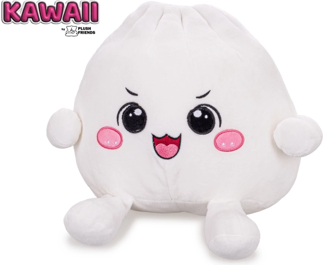 Plush Friends kawaii plys-bao-bolle med strålende udtryk 25 cm - 1 stk.