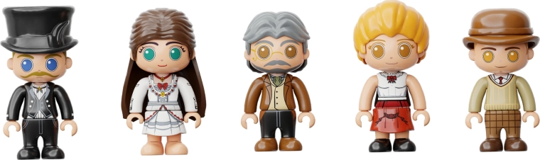 Minifigurer til scener fra forestillinger