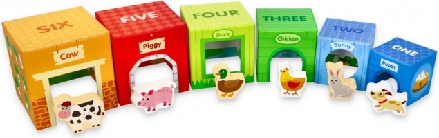 stableklodser med bondegårdsdyr