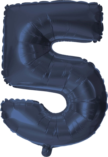 Folieballon TORO tal 5, 30 cm, blå