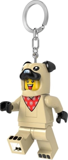 Solid metalring og kæde