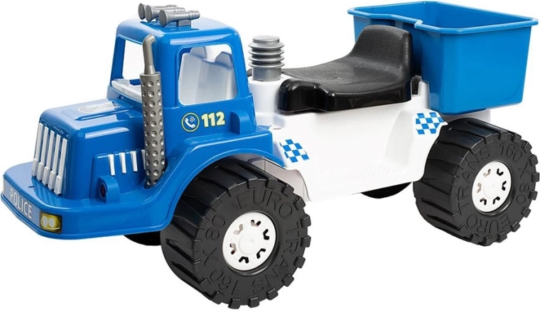 Bayo Police 70 cm blå politiløbecykel til børn