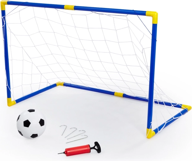Fodboldmål med bold og pumpe