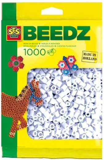 SES Creative strygeperler hvide 1000 stk.
