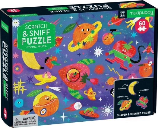 Mudpuppy puslespil rumfrugt med duft 60 brikker
