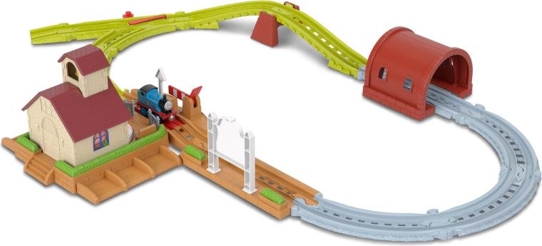 Bane på over 200 cm med tunnel og forhøjet sektion