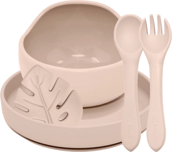Petite&Mars silikone spisesæt take&match desert sand 4 stk. (6m+)