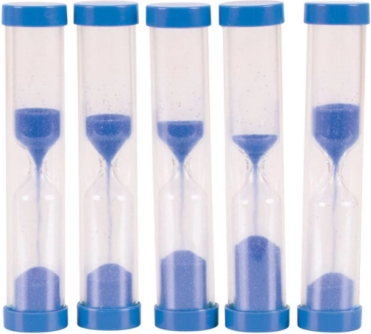 Bigjigs Toys timeglas 5 minutter blå