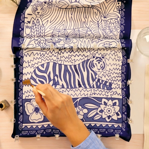 Kreativ udfoldelse med silke