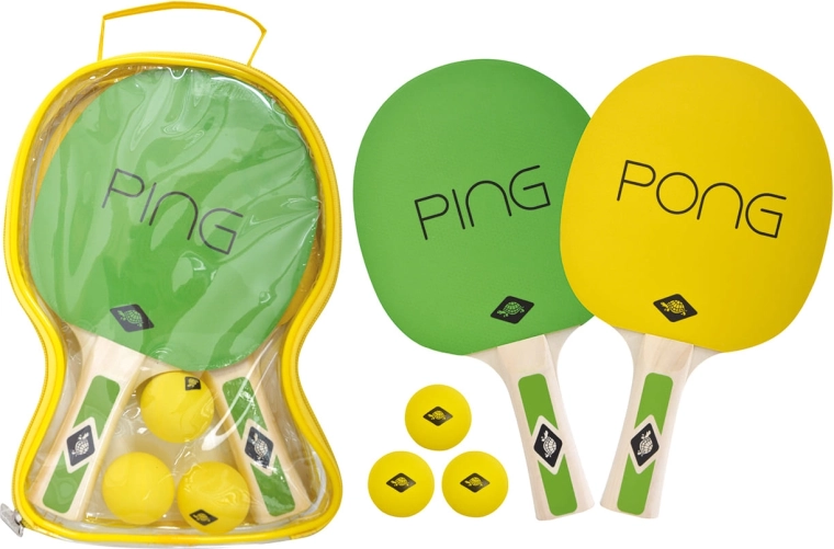 Schildkröt bordtennissæt Ping Pong med etui