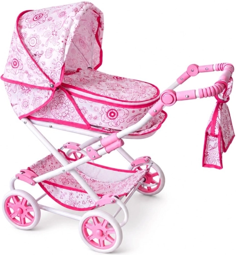 New Baby Monika Flowers dukkevogn 2-i-1