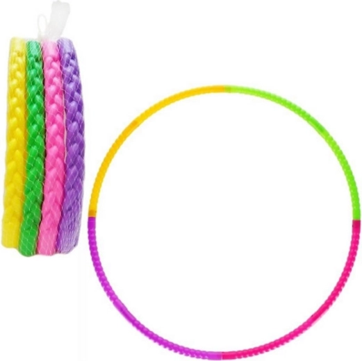 Sammenklappelig hula hop-ring 74 cm – sæt med 4 farver