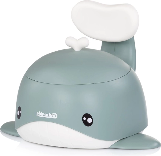Chipolino børnepotte med ryglæn Whale grøn
