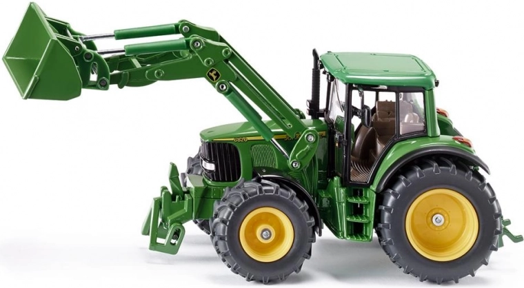 Traktor JOHN DEERE med frontlæsser 1:32 SIKU