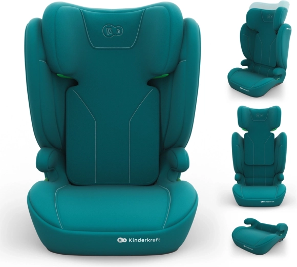 Kinderkraft autostol i-spark 2 plus i-size 100–150 cm grøn