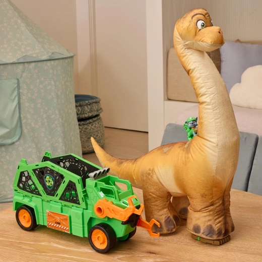 Kæmpedinosaur, der puster sig selv op