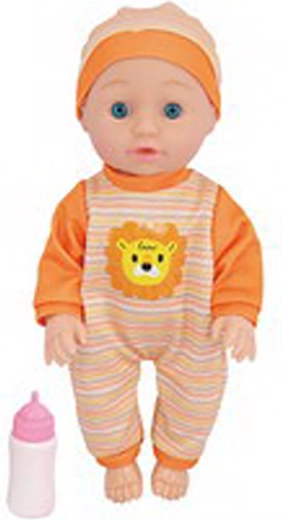 Babydukke med lydeffekter 30 cm