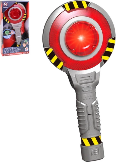 Politiets stopskilt til børn med lys og lyd - 1 stk.