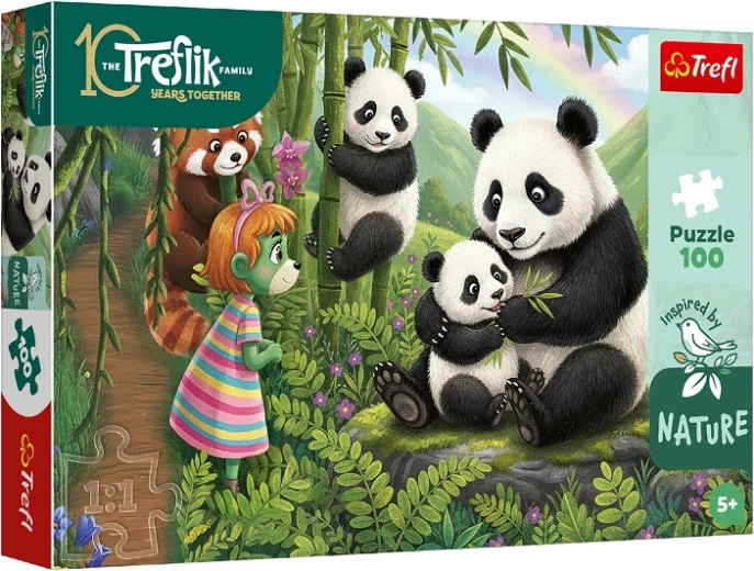 Inspired by Nature puslespil pandaer 100 brikker