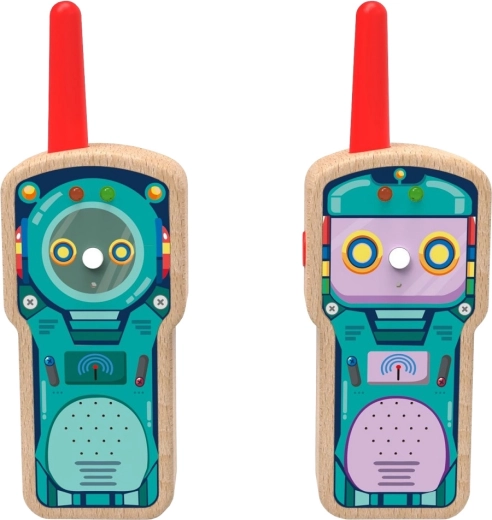 2Kids Toys træbørne-walkie-talkies robot (sæt med 2 stk.)