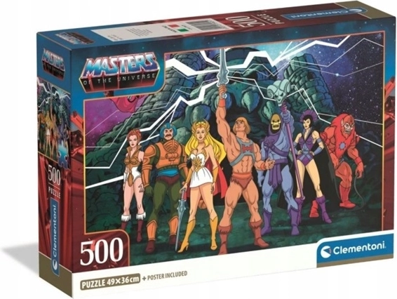 Clementoni kompakt puslespil 500 brikker Masters of the Universe