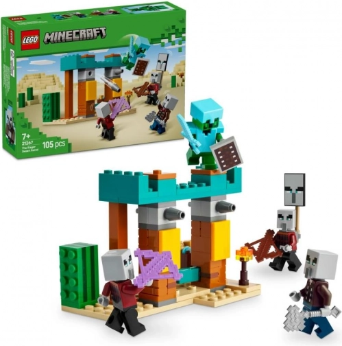 Lego Minecraft ørkenpatrulje af illagers