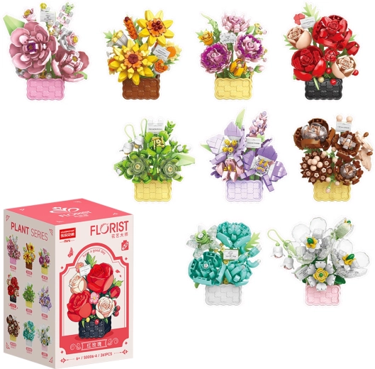 Florist blomsterkurve og rige buketter, 9 varianter