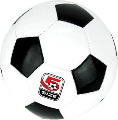 Fodbold i sort‑hvid