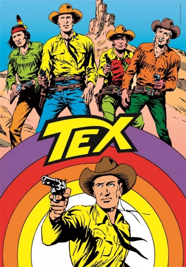 Clementoni puslespil 1000 brikker – TEX western plakat