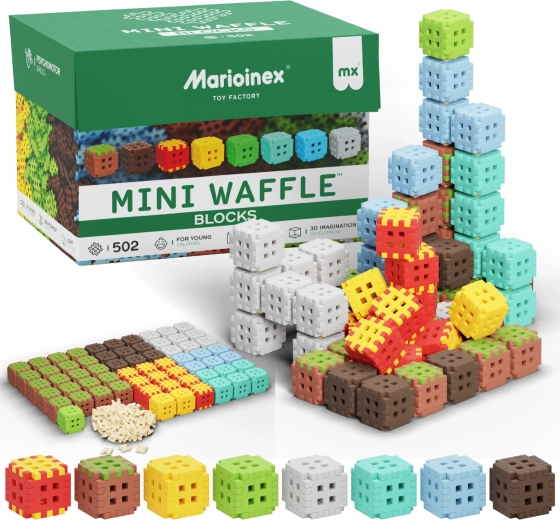 Byggesæt Mini Waffle Blocks 502 stk. MARIOINEX