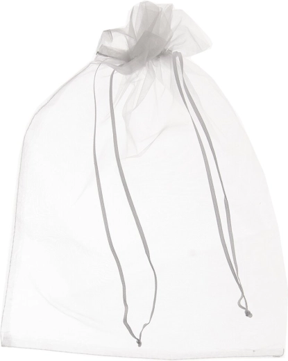 Hvid organzapose 25 × 35 cm