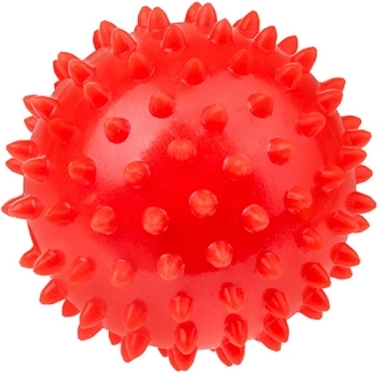 Fizjo rehabiliterings-massagebold med pigge 7,6 cm rød