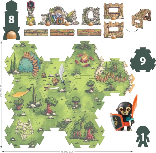 Stærke og sikre brikker til små hænder