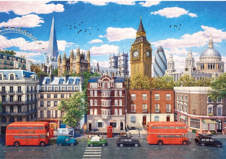 Puzzle GIBSONS Londonske gader 500 brikker