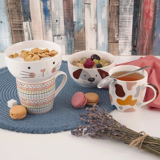 Praktisk sæt til morgenmad og mellemmåltider