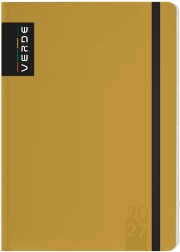 Ugekalender Verde A6 2027 sennepsgul