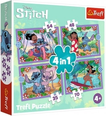 Puslespil Lilo & Stitch 4i1 Skør dag Trefl