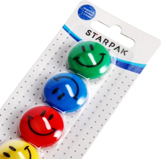 En glad smiley, der fanger blikket ved første øjekast