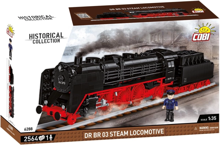 Damplokomotiv DR BR 03 i skala 1:35 (Cobi)