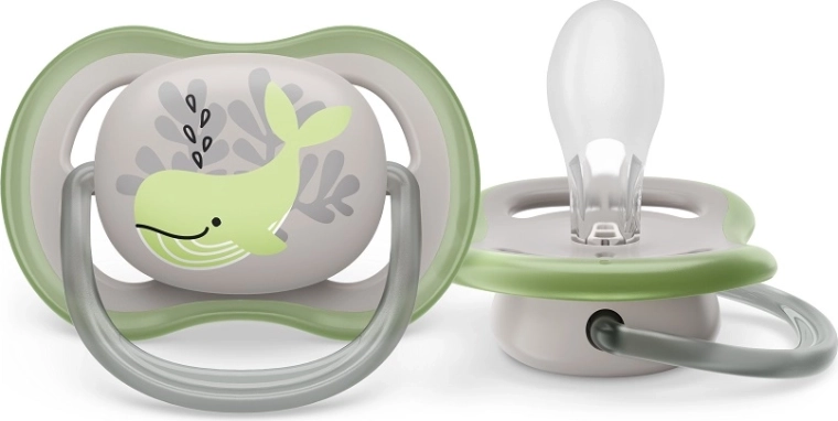 Sut PHILIPS AVENT Ultra Air med hvalmotiv 6–18 mdr, 1 stk