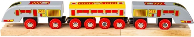 Tog Bigjigs Rail Eurostar med skinner